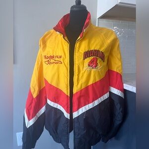 1994 Nascar Jacket Sterling Marlin #4 Kodak Film Quilted Puffer Windbreaker VTG